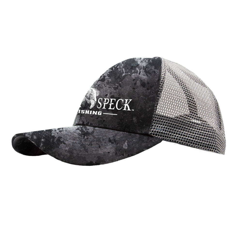 MESH-BACK CAP – MIDNIGHT CAMO - Black Speck
