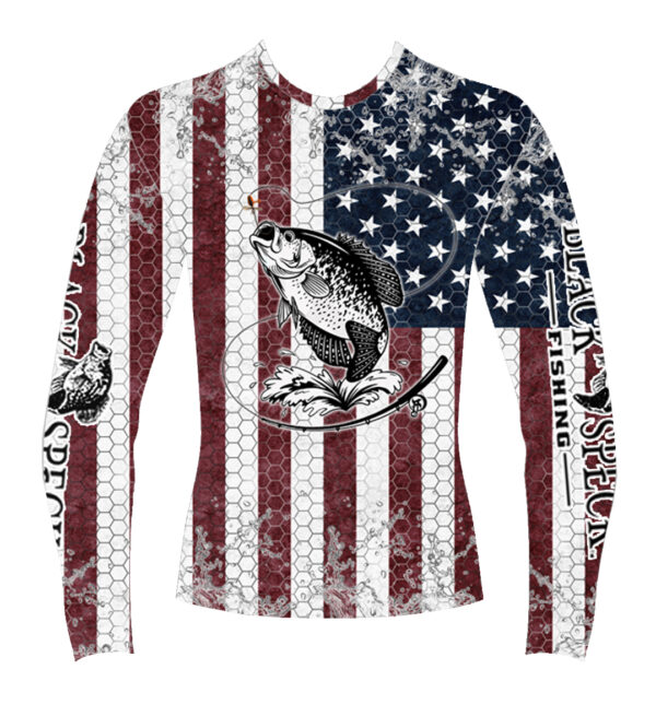 Ice Fishing USA Flag T Shirt Sublimation Graphic by Abcrafts
