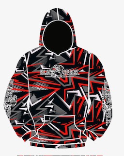 NEW CUSTOM TOURNAMENT JERSEY SWEATSHIRT- RED, BLACK, GREY